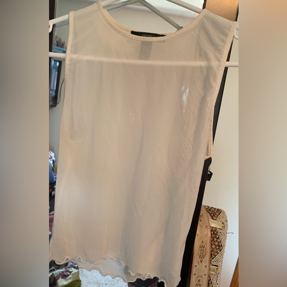 2 FOREVER 21 SHEER LAYERING TANK TOPS 15”-17.5” PTP - Picture 4 of 4